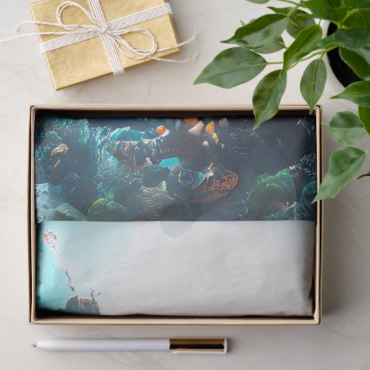 ウミガメの鮮やかな色の#2デコペ 薄葉紙 (ギフト)