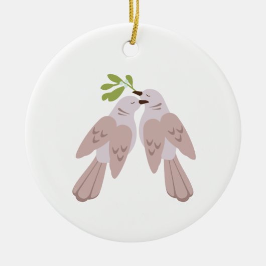 ウミガメの鳩 セラミックオーナメント (正面)