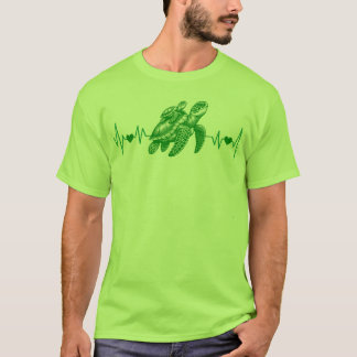 ウミガメの鼓動、海ロバーストシャツマーチ Tシャツ