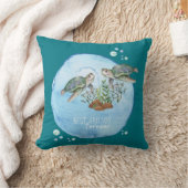 ウミガメのBFF -パーソナライズされた最高の友達のプレゼント クッション (ブランケット)