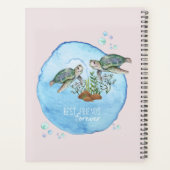 ウミガメのBFF -パーソナライズされた最高の友達のプレゼント プランナー手帳 (裏面)