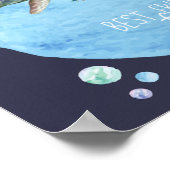 ウミガメのBFF -パーソナライズされた最高の友達のプレゼント ポスター (角)