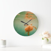 ウミガメのLageの柱時計 ラージ壁時計 (ホーム)