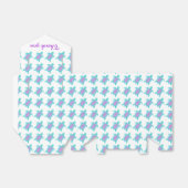 ウミガメは紫パターン(の模様が)ある感謝していのギフトボックス フェイバーボックス (折り畳みなし)