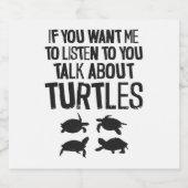 ウミガメもしよ スパークリングワインラベル (シングルラベル)