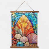 ウミガメやウミガメのアートセット 吊り下げ型タペストリー (正面2)