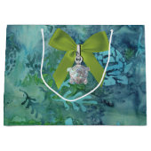 ウミガメろうけつ染め ラージペーパーバッグ (正面)