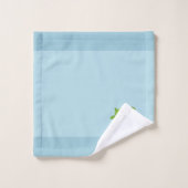 ウミガメをティール(緑がかった色)ミントグリーンバスタオルセット バスタオルセット (ウォッシュタオル)