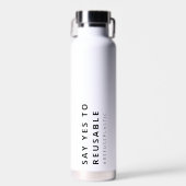 ウミガメを再利用する救ためのYESを言う ウォーターボトル (正面)