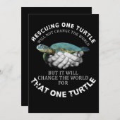 ウミガメを助けても世の中は変わらない セーブザデート (正面/裏面)