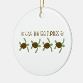ウミガメを救って下さい セラミックオーナメント (左)
