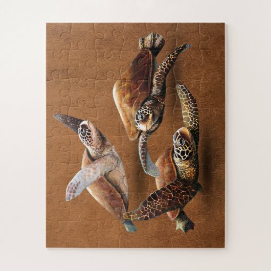 ウミガメを救消滅させる ジグソーパズル (縦)
