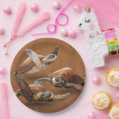 ウミガメを救消滅させる ペーパープレート (パーティー)