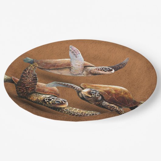 ウミガメを救消滅させる ペーパープレート (アングル)