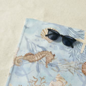 ウミガメウミザメパーソナライズされた ビーチタオル (インサイチュ)