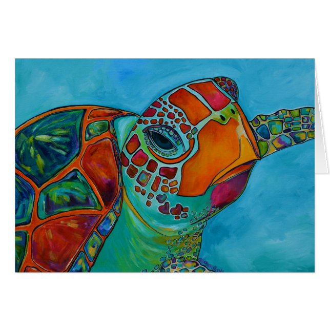 ウミガメカード (正面横)