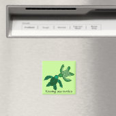 ウミガメキスをするの磁石 マグネット (インサイチュ (食洗機))