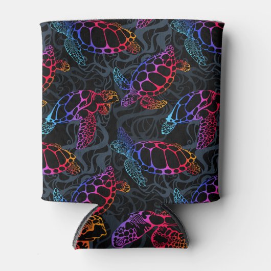 ウミガメサイケデリック：ボホ海 缶クーラー (正面)