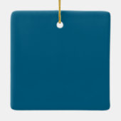 ウミガメサンタ帽子 海底クリスマスパーティー セラミックオーナメント (裏面)