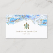 ウミガメデザイン名刺 名刺 (正面)