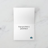 ウミガメデザイン サンキューカード (内部)