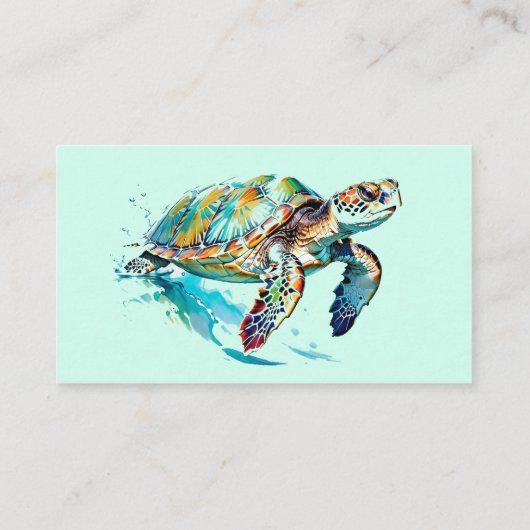 ウミガメデザイン 名刺 (裏面)