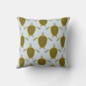 ウミガメパターンの群 クッション (裏面)