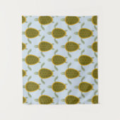 ウミガメパターンの群 タペストリー (正面)