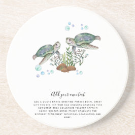 ウミガメパーソナライズされた類 コースター