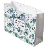 ウミガメパーソナライズされた類 ラージペーパーバッグ (裏面アングル)