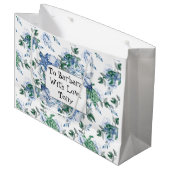 ウミガメパーソナライズされた類 ラージペーパーバッグ (正面アングル)