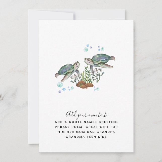 ウミガメパーソナライズされた (正面)