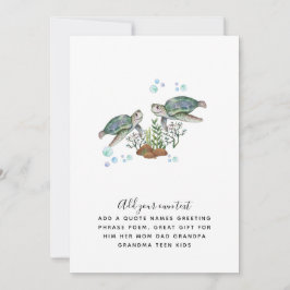 ウミガメパーソナライズされた