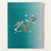 ウミガメパーソナライズされた プランナー手帳 (裏面)