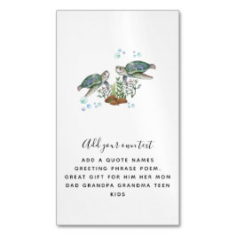 ウミガメパーソナライズされた マグネット名刺