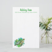 ウミガメパーソナライズされた 便箋 (スタンド正面)