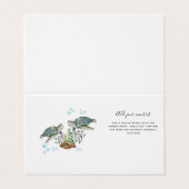 ウミガメパーソナライズされた 名刺 (外部フラット)