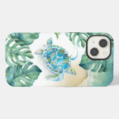 ウミガメビーチフォンケース iPhoneケース (裏面横)