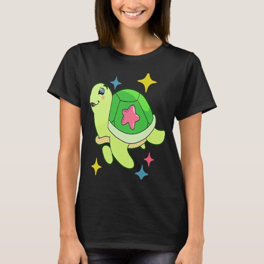 ウミガメビーチ動物権利 Tシャツ (正面)
