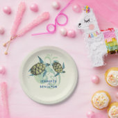 ウミガメビーチ沿岸航海の ペーパープレート (パーティー)