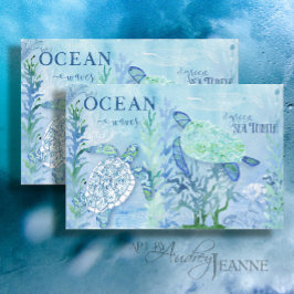ウミガメビーチ海サンドブルーデクページ 薄葉紙