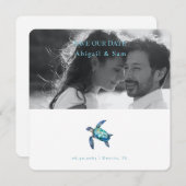 ウミガメビーチ結婚式写真保存日 (正面/裏面)