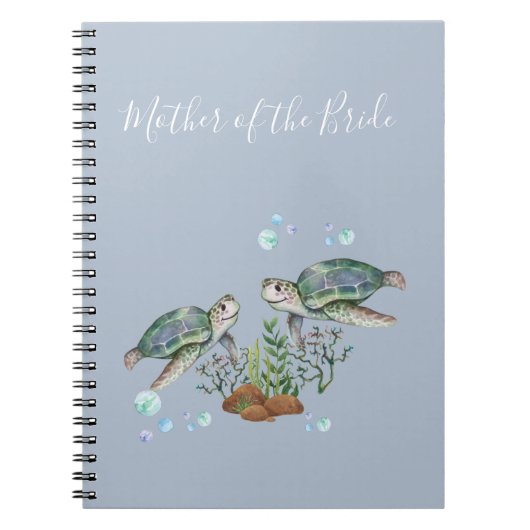 ウミガメビーチ結婚式 ノートブック (正面)