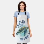 ウミガメビーチ エプロン (着用した状態)