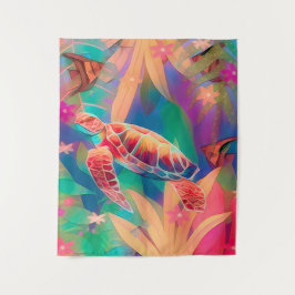 ウミガメファンタジーシーン中 タペストリー