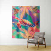 ウミガメファンタジーシーン大 タペストリー (インサイチュ)