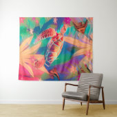 ウミガメファンタジーシーン大 タペストリー (インサイチュ(横))