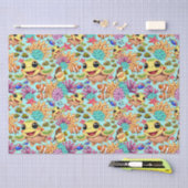 ウミガメベビーハッピーとかわいいキャラクターバンパーセント 薄葉紙 (クラフト)