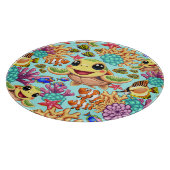 ウミガメベビーハッピー&カワイキャラクター カッティングボード (角)