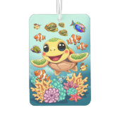ウミガメベビーハッピー&カワイキャラクター カーエアーフレッシュナー (裏面)